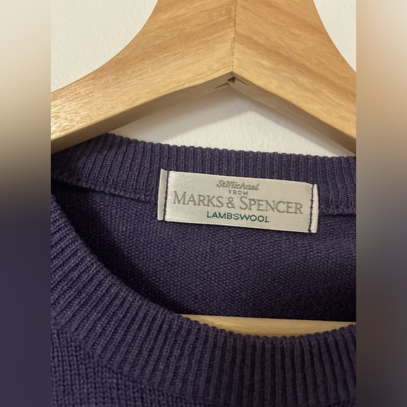Purple lambswool sweater purple st michael Marks & spencer - Picture 2 of 5